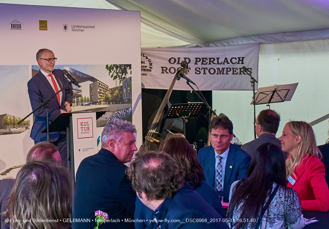 11. Mai 2017 - Grundsteinlegung für die LOGE und dem Kulturquadrat in Neuperlach